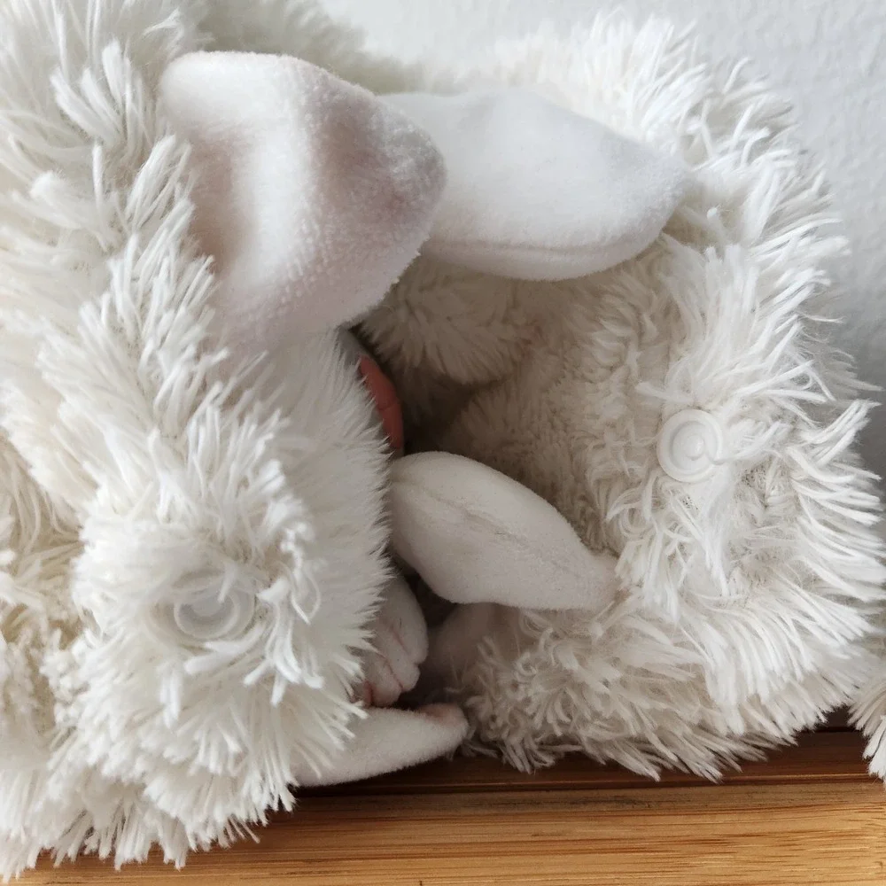 Hideaway Pets White Blue Eye Kitty‎ Persian Cat Plush Stuffed Animal Pillow 15in
